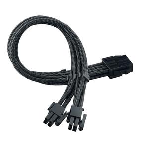 Провод SilverStone EPS 8-pin to EPS/ATX 4+4-pin cable, черный цв.