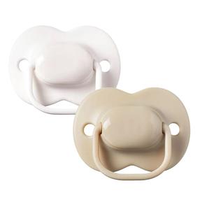 Набор пустышек Tommee Tippee Natural, 0 мес., белый цв./бежевый цв.