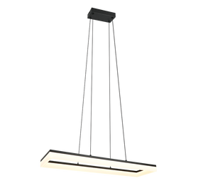Šviestuvas lubų Reality Camino, LED, 3000 °K, 1 x 27 W, balta sp. / juoda sp.