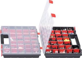 Ящик для инструментов Prosperplast KNOS403010S, 39.9 см x 30.3 см x 10 см, черный цв./красный цв.