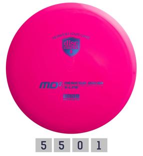 Disku golfa disks Discmania S-Line MD3, 21 cm x 21 cm, rozā krās.