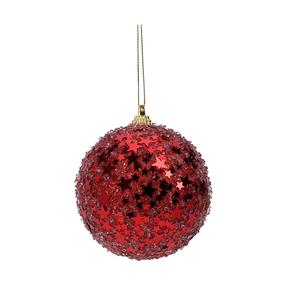Елочное украшение Glitter, красный цв., пенополистирол