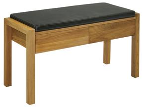 Suoliukas Home4you Mondeo 19966, ąžuolo/juoda, 88 cm x 36 cm x 49 cm