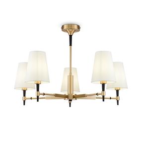 Šviestuvas kabinamas Maytoni H001CL-05BS, E14, 5 x 8 W, balta sp. / aukso sp.