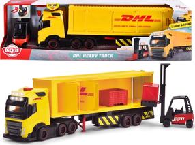  Rotaļu kravas automašīna Simba Dickie Toys DHL, dzeltena krās.