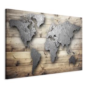 Reprodukcija Artgeist Silver World MDF02, 30 cm x 20 cm