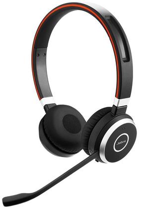 Bezvadu austiņas Jabra Evolve 65 Duo UC, melna krās./oranža krās.