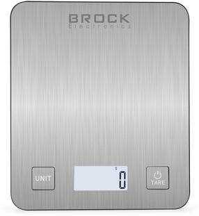 Elektroniski virtuves svari Brock SKS 1009, hroma krās.