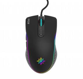 Vadu spēļu pele Inca IMG-GT15, usb type-a, melna krās.