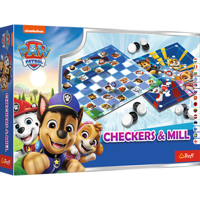 Stalo žaidimas Trefl Paw Patrol Checkers & Mill