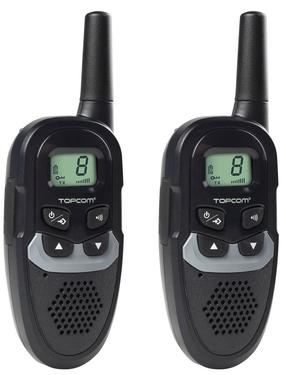 Policista rotaļlietas, radioaparāti TopCom Walkie Talkie PMR, melna krās.