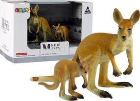 Figūriņu komplekts, ķengurs Lean Toys Model Series, 2 gab., brūna krās.