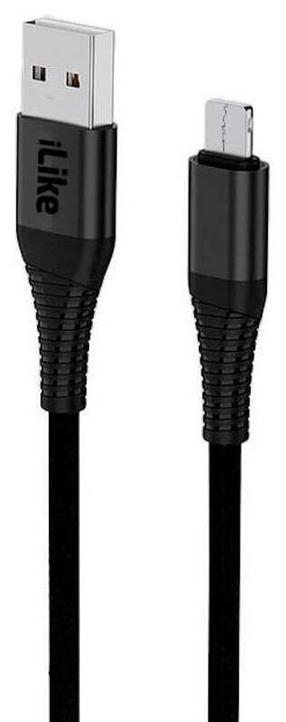 Universaalne laadija ja andmesidekaabel iLike ICM01, USB 2.0/Micro USB, 100 cm, must v.