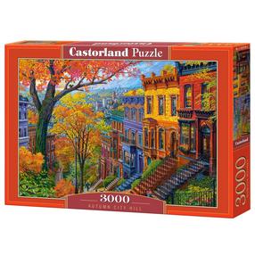 Puzle Castorland Autumn City Hill, 68 cm x 92 cm, 3000 gab., daudzkrāsaina