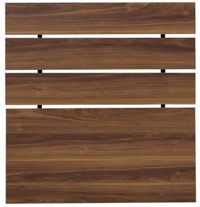 Lovos galvūgalis Kalune Design Fuga, 3 cm x 120 cm, 100 cm, riešuto sp.