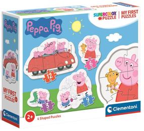 Пазл 4in1 Clementoni Peppa Pig 20829, 21 см x 26.3 см, 30 шт., многоцветный