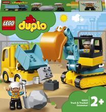Konstruktorius LEGO® Duplo Town Sunkvežimis ir vikšrinis ekskavatorius 10931