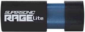 USB atmintinė Patriot Supersonic PenDrive Rage Lite, mėlyna sp./juoda sp., 128 GB
