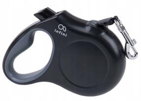 Automātiskā pavada Amiplay Infini Freedom L, melna krās., L 5m