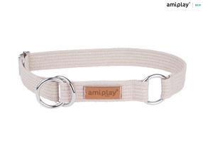 Antkaklis šunims Amiplay Cotton, smėlio ruda sp., 320 - 500 mm x 25 mm, 32-50