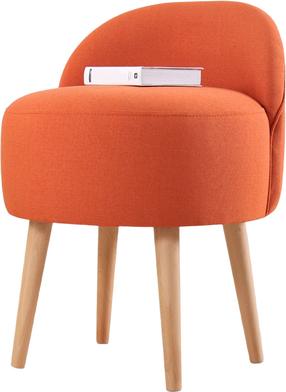 Pufas Hanah Home Corvile 209FLF1149, oranžinė sp., 48 cm x 42 cm x 47 cm