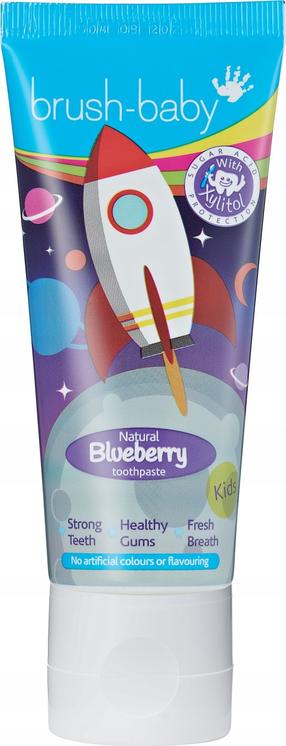 Dantų pasta Brush-baby Rocket Natural Blueberry, miško uogų skonio, 50 ml