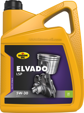 Variklių alyva Kroon Oil Elvado LSP 5W - 30, sintetinis, 5 l