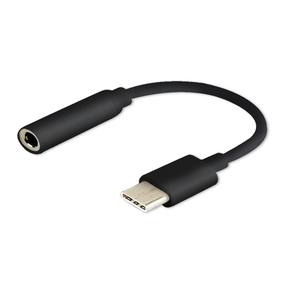 Kabelis Savio AK-35/B USB Type-C - 3.5mm USB-C, 3.5 mm female, 12 m, melna krās.