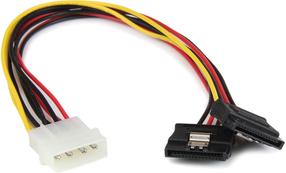 Kabelis StarTech LP4 to Sata Power PYO2LP4LSATA LP4 (4 pin; Large Drive Power), SATA Power (15 pin), 0.3 m, daudzkrāsaina