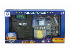 Policista rotaļlietas ASKATO Police Set With Vest, daudzkrāsaina