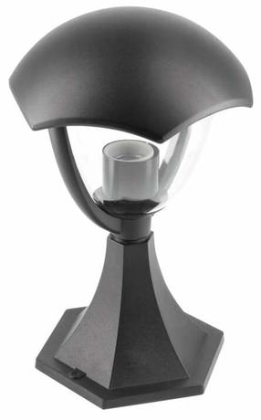 Brīvi stāvošs āra gaismeklis GTV Grande P 31, 60W, E27, IP54, melna krās., 20 cm x 31 cm