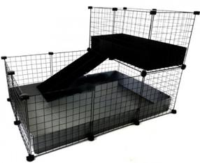 Puur närilistele C&C Modular Cage, 110 cm x 75 cm x 75 cm, hõbe v./must v.