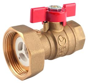 Ventilis Ferro F-F KSP1, lodveida, ūdens patēriņa regulēšanai, 1 1/2" ff