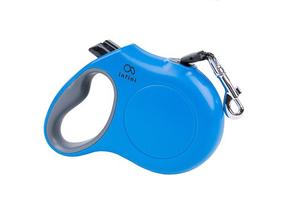Automatinis pavadėlis Amiplay Retractable Leash Infini, mėlyna sp./juoda sp., 5 m