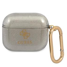 Austiņu futlārs Guess Glitter Collection Case for Airpods 3, balta krās.