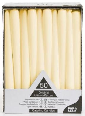 Žvakių rinkinys, kūginė Pap Star, 50 vnt.