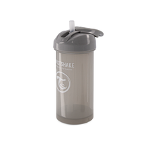 Gertuvė su silikoniniu šiaudeliu Twistshake 78680, 360 ml, Nuo 6 mėnesių, 7.5 cm, silikonas/polipropilenas (pp)/termoplastinė guma (tpe), pilka sp.
