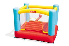 Pripučiamas batutas Bestway Bouncetacular, 200 cm x 170 cm, mėlyna sp./raudona sp./geltona sp.