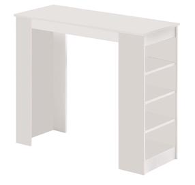 Baro stalas Kalune Design ST1 W, balta sp., 120 cm x 51.6 cm x 101.8 cm