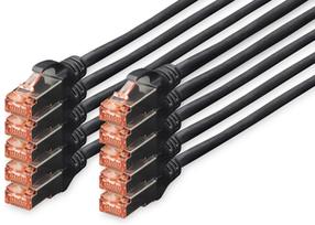 Kaabel Assmann 6 S/FTp DK-1644-005-BL-10 DIGITUS CAT 6 S/FTP patch cord RJ-45, RJ-45, 0.5 m, must v.