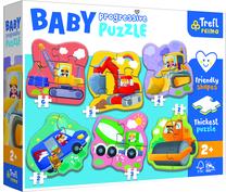 Dėlionė Trefl Baby Progressive Puzzle Vehicles, įvairių spalvų, 22 vnt.