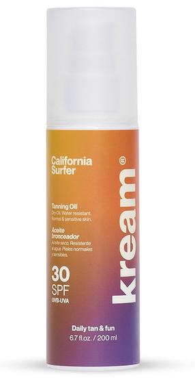 Eļļa iedeguma kopšanai ķermenim/sejai Kream California Surf SPF30, 200 ml