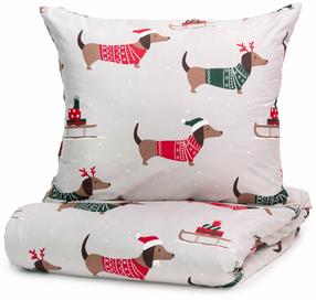 Kalėdinis patalynės užvalkalų komplektas Homla Genesis 858616, įvairių spalvų, 160 x 200 cm