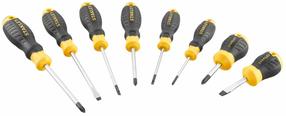 Набор отверток Stanley Cushion Grip STHT16167-0, перекрестный/плоский, 8 шт.
