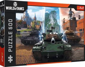 Puzle Trefl World of Tanks, 48 cm x 34 cm, 500 gab.