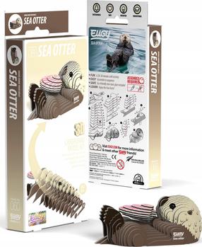 3D dėlionė Sea Otter, 9 cm x 4.5 cm, 36 vnt., ruda sp.
