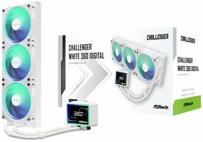 Vandens aušintuvas procesoriui ASRock Challenger White 360 Digital (90-ACLA36-WAAGA6), 394 mm x 27 mm