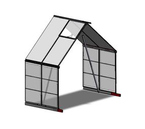 Siltumnīcas pagarinājuma rāmis Canopia 707151, 8 m x 4 m