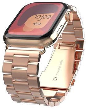 Pulksteņa siksniņa Swissten Metal Strap for Apple Watch, zelta krās.