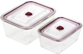 Dėžutė maistui Jata Tempered Glass Containers HREC4205, 0.85 - 3 l, 23 cm x 17 cm, skaidri sp., 2 vnt.